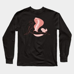 Yoga Pose Cobra Pose Yogi Gift Gym Clothes Fitness Long Sleeve T-Shirt